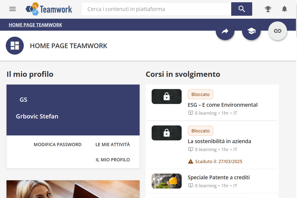 Teamwork — piattaforma di formazione TreeBlock